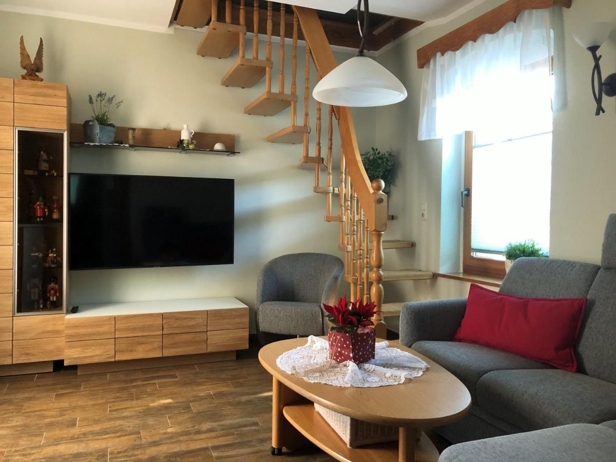 Ferienhaus Erzgebirge "An Der Trebe" Mit Kamin Und Sauna Neuhausen  Exteriér fotografie